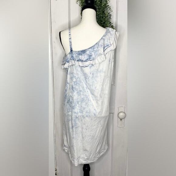HOLDING HORSES / ANTHROPOLOGIE ~ Acid Wash Chambray Cold Shoulder Dress ~ Small - Picture 3 of 5